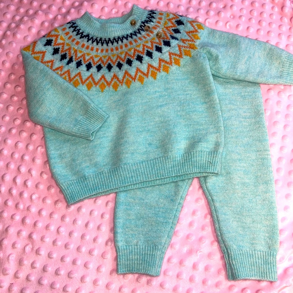 2piece Baby Girl Sweater Outfit